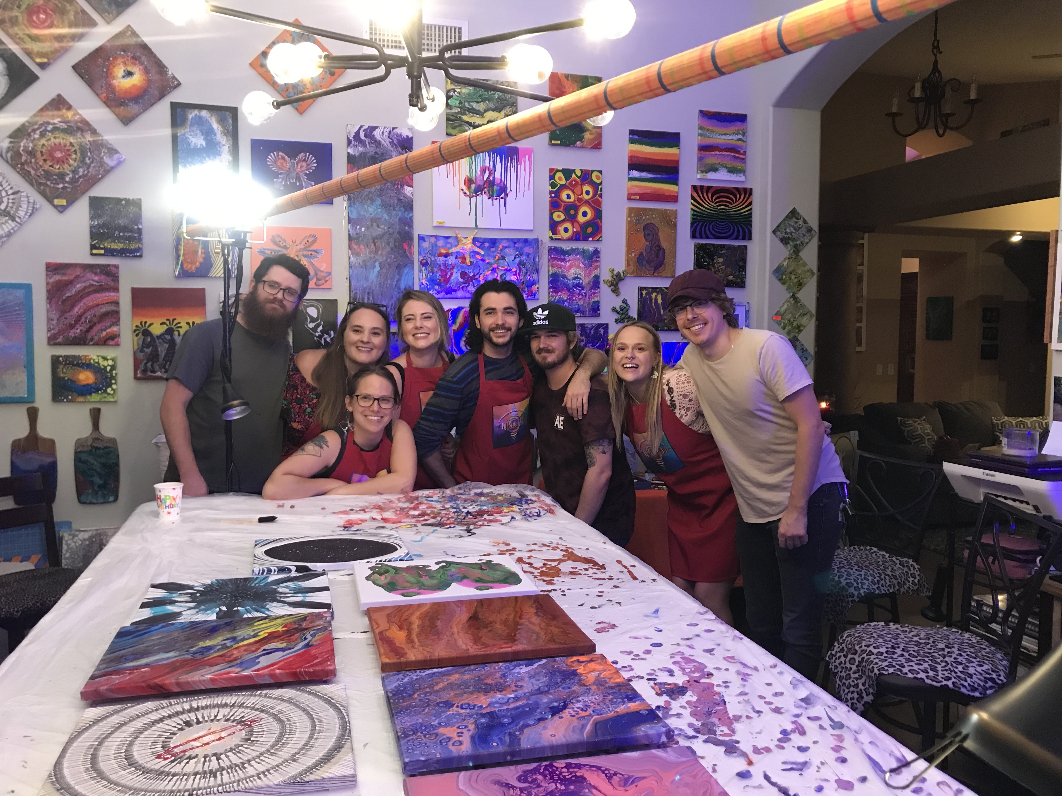 Paint Pouring Class gallery photo 15