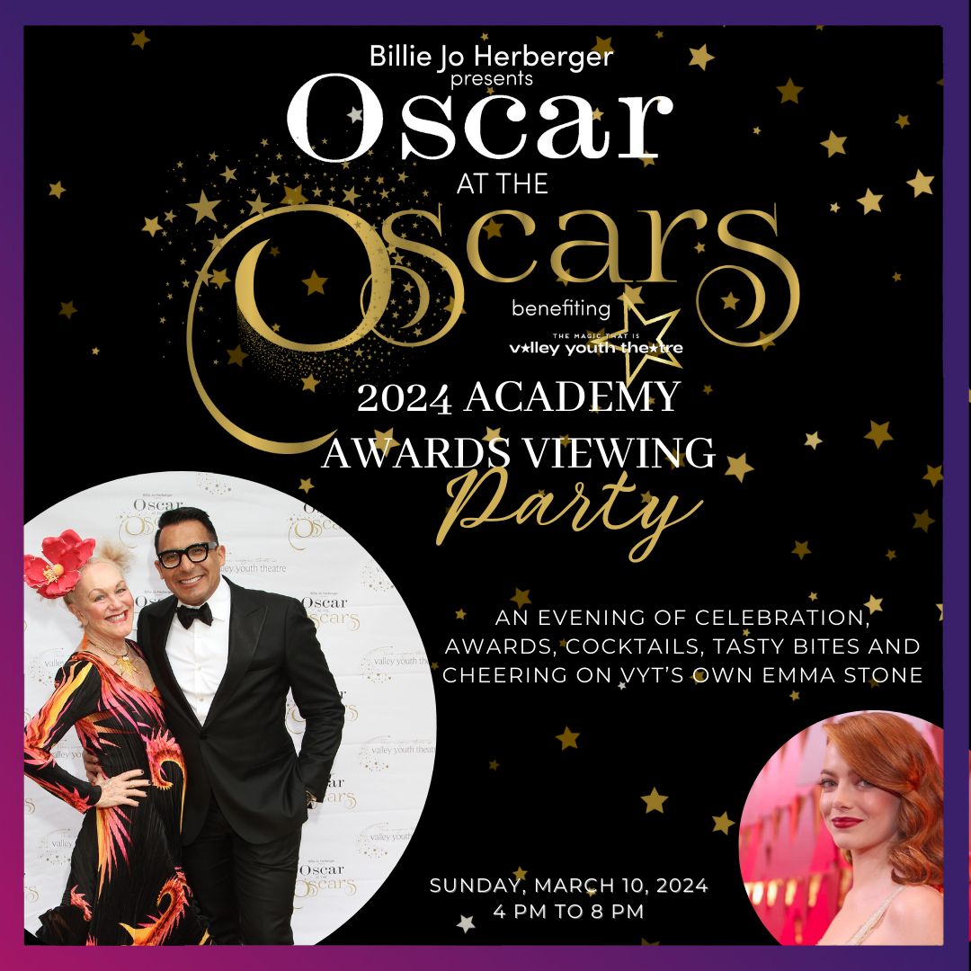 Billie Jo Herberger presents Oscar at the Oscars 2024 Academy Awards Viewing Party  gallery photo 1