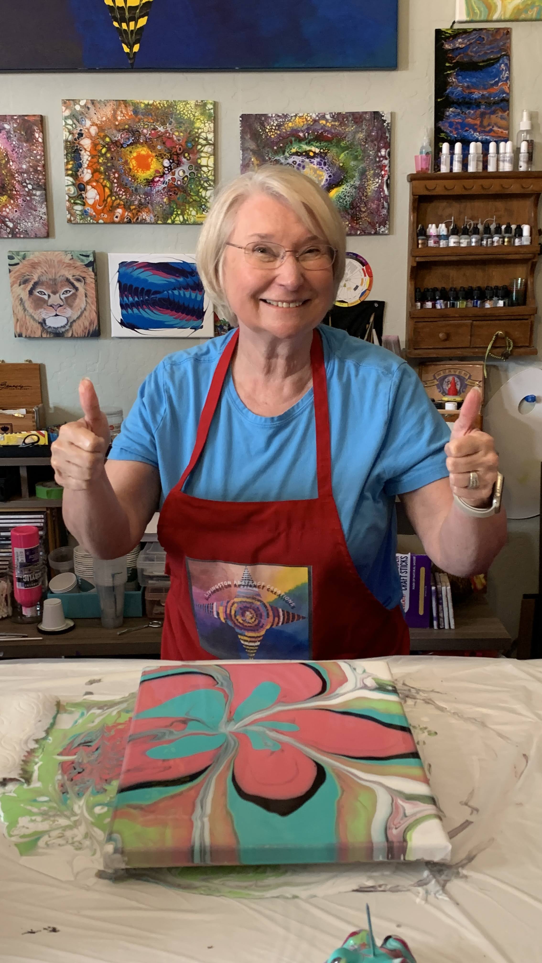 Paint Pouring Class gallery photo 1