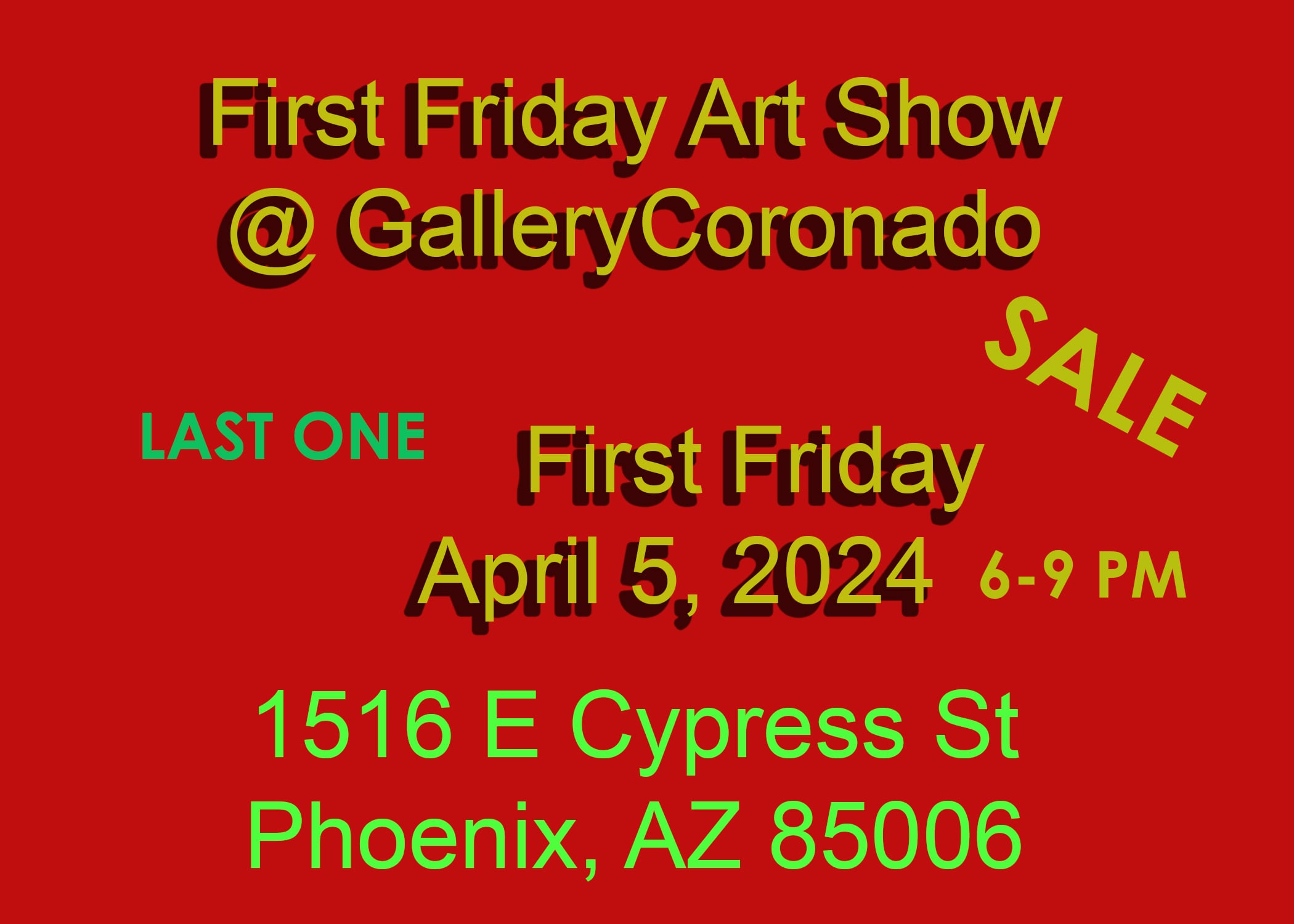 Last First Friday of the season at GalleryCoronado gallery photo 1